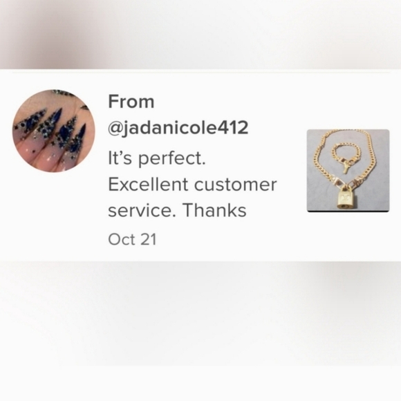 LOUIS VUITTON Authentic Lock Key Set Polished Chain Necklace Bracelet - Picture 7 of 12